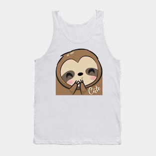 Cute sloth face Tank Top